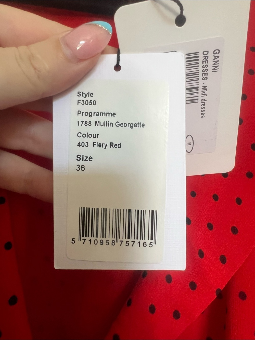 GIANNI Polka Dot Midi Wrap Dress - Picture 10 of 10
